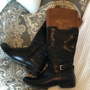 LIKE NEW Tommy Hilfiger multi-color riding boots